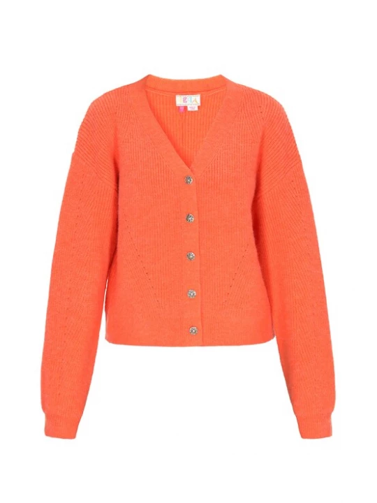 Foto van product IZIA Gebreid vest oranje
