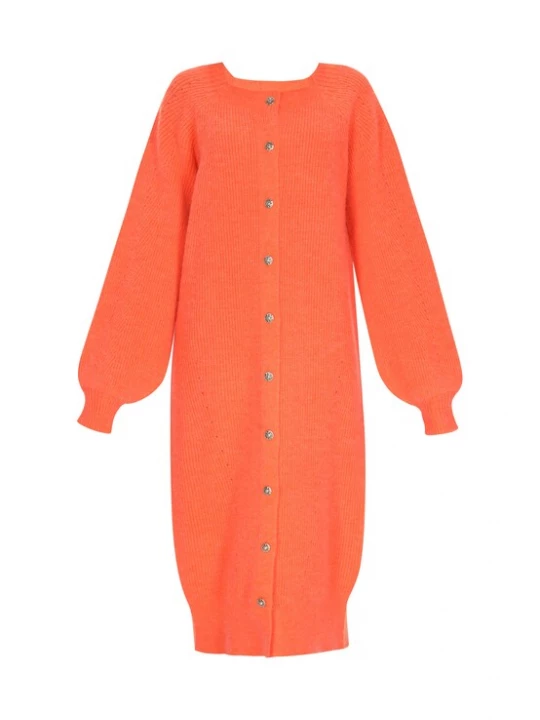Foto van product IZIA Gebreid vest oranje