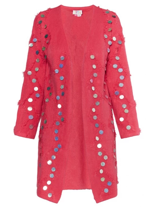 Foto van product IZIA Gebreid vest pink