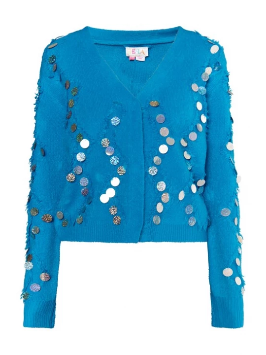 Foto van product IZIA Gebreid vest royal blue / koningsblauw