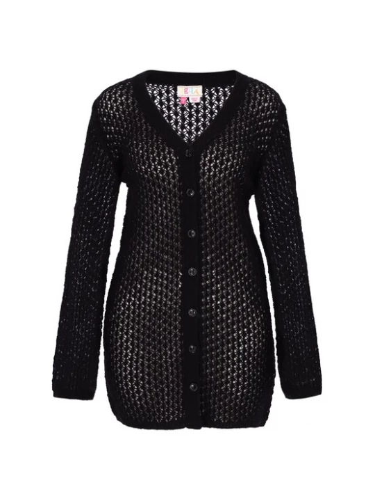 Foto van product IZIA Gebreid vest zwart