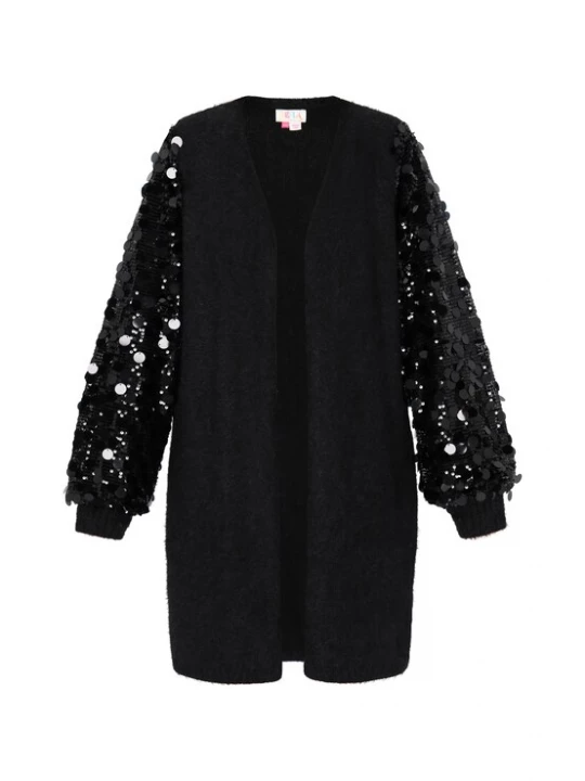 Foto van product IZIA Gebreid vest zwart