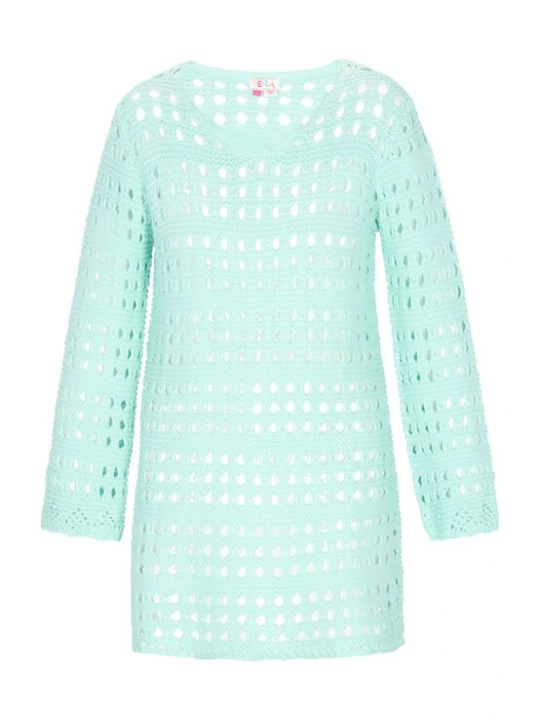 Foto van product IZIA Gebreide jurk 'Fashion Look' aqua