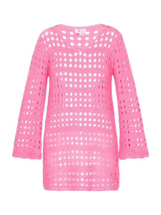 Foto van product IZIA Gebreide jurk 'Fashion Look' pink