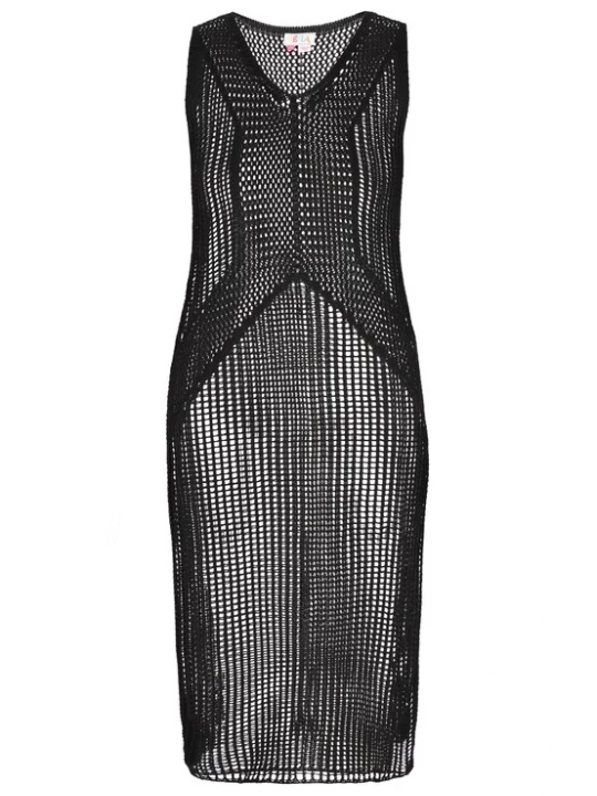 Foto van product IZIA Gebreide jurk 'Fashion Look' zwart