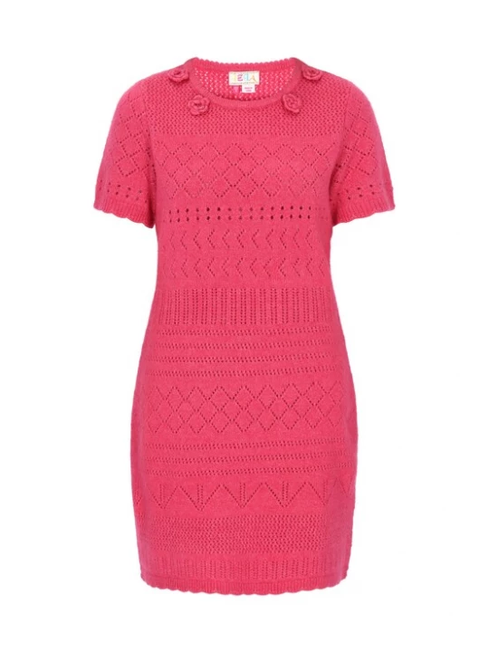 Foto van product IZIA Gebreide jurk pink