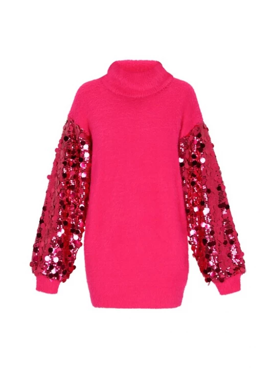 Foto van product IZIA Gebreide jurk pink