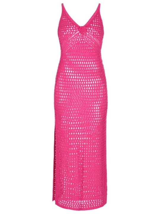 Foto van product IZIA Gebreide jurk 'Spring Summer' fuchsia