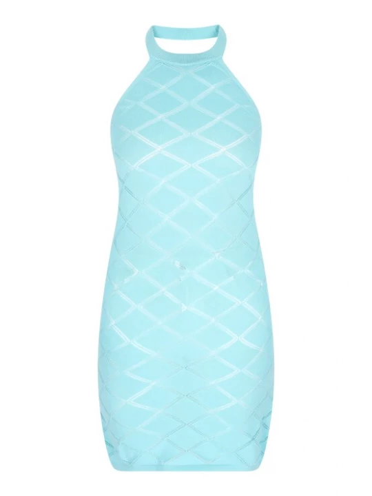 Foto van product IZIA Gebreide jurk 'Spring Summer' turquoise