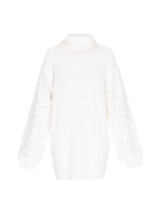 Foto van product IZIA Gebreide jurk wit