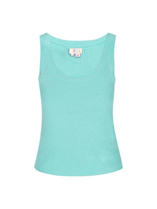 Foto van product IZIA Gebreide top 'Spring Summer' turquoise