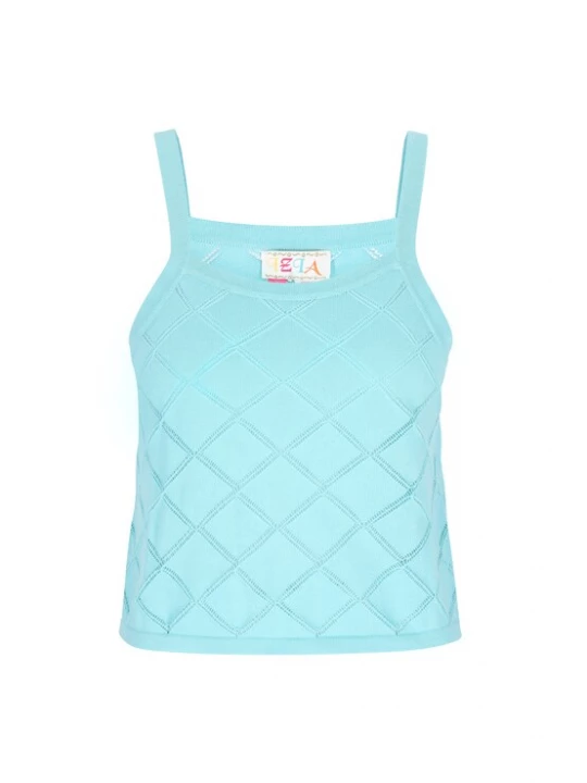 Foto van product IZIA Gebreide top turquoise