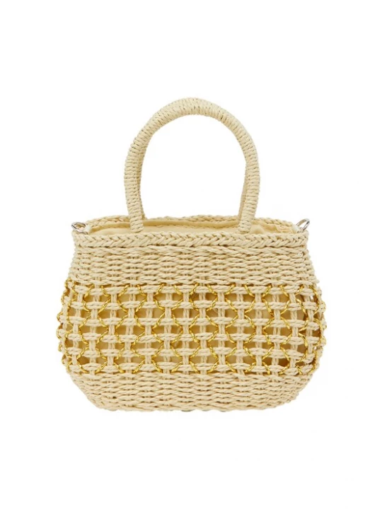 Foto van product IZIA Handtas beige / goud