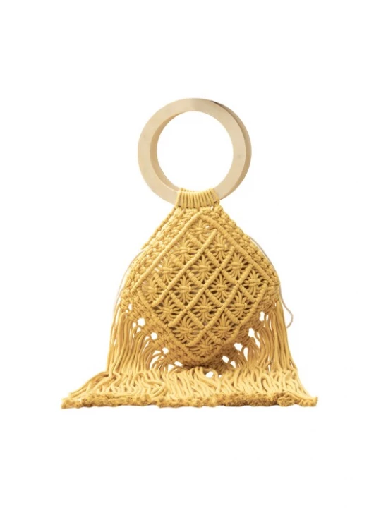 Foto van product IZIA Handtas ecru / geel