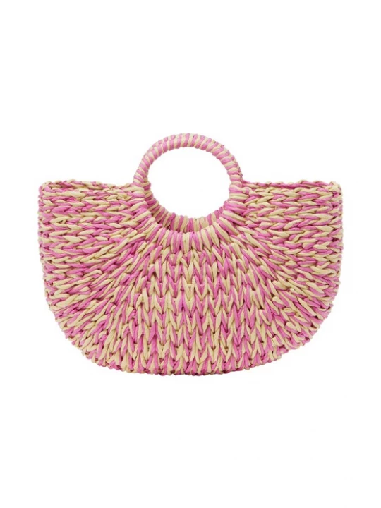 Foto van product ebeeza Strandtas beige / pink