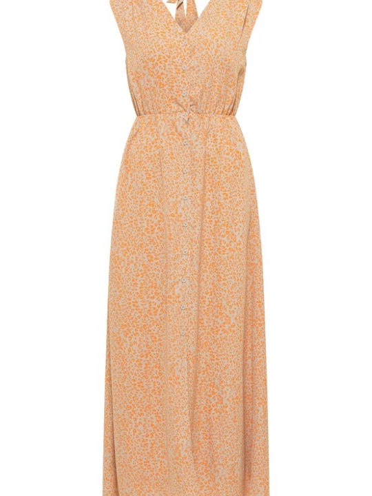 Foto van product IZIA Jurk beige / donkeroranje