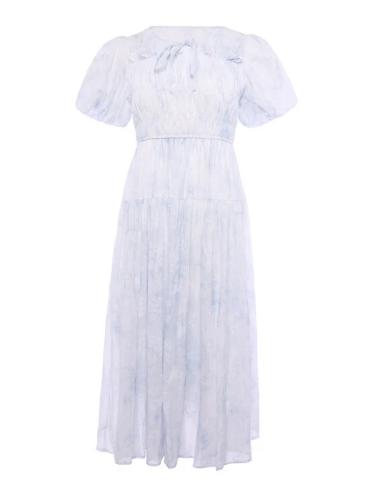 Foto van product IZIA Jurk blauw gemêleerd