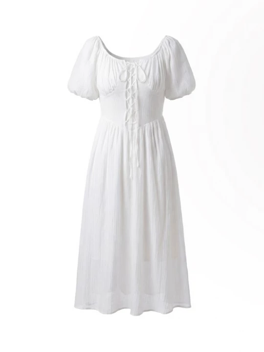 Foto van product IZIA Jurk 'Boho Colorful' wit