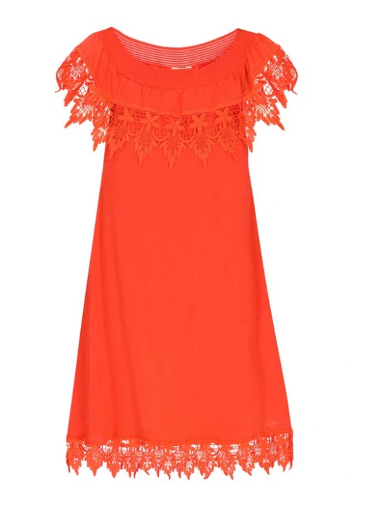 Foto van product IZIA Jurk 'Boho' oranje