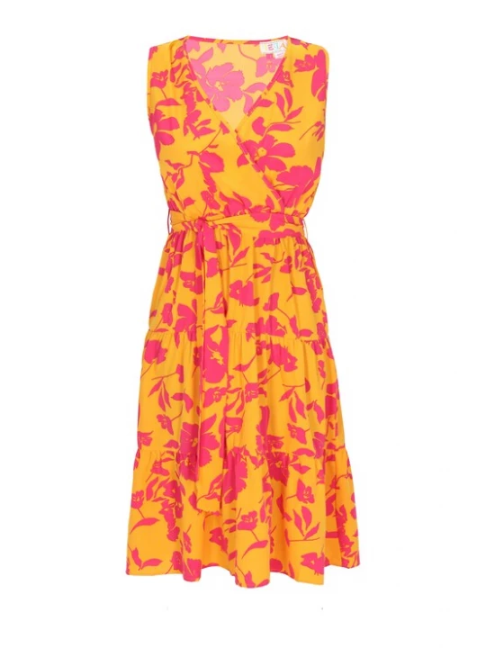 Foto van product IZIA Jurk donkeroranje / pink