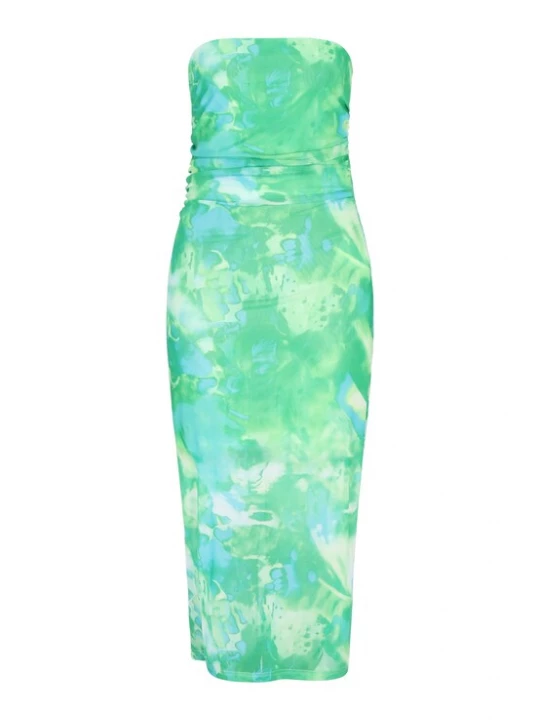 Foto van product IZIA Jurk 'Festival Collection' blauw / groen