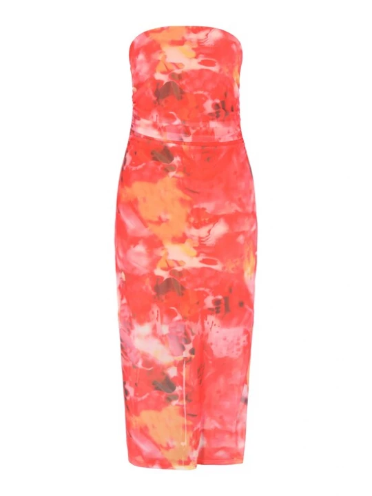 Foto van product IZIA Jurk 'Festival Collection' gemengde kleuren / rood