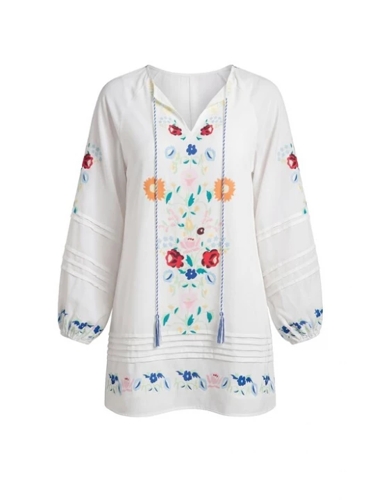 Foto van product IZIA Jurk gemengde kleuren / wit