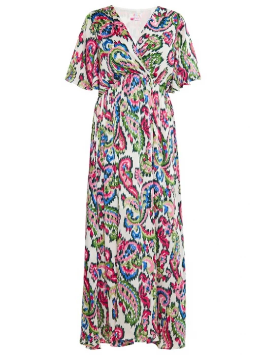 Foto van product IZIA Jurk gemengde kleuren / wit