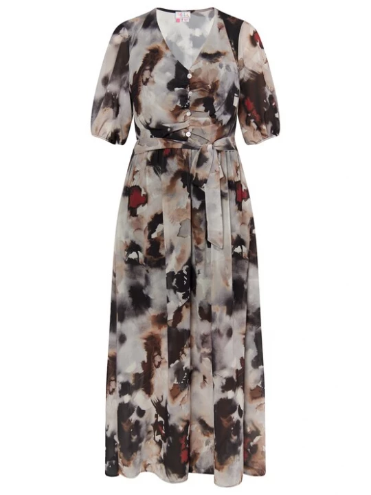 Foto van product IZIA Jurk gemengde kleuren / zwart
