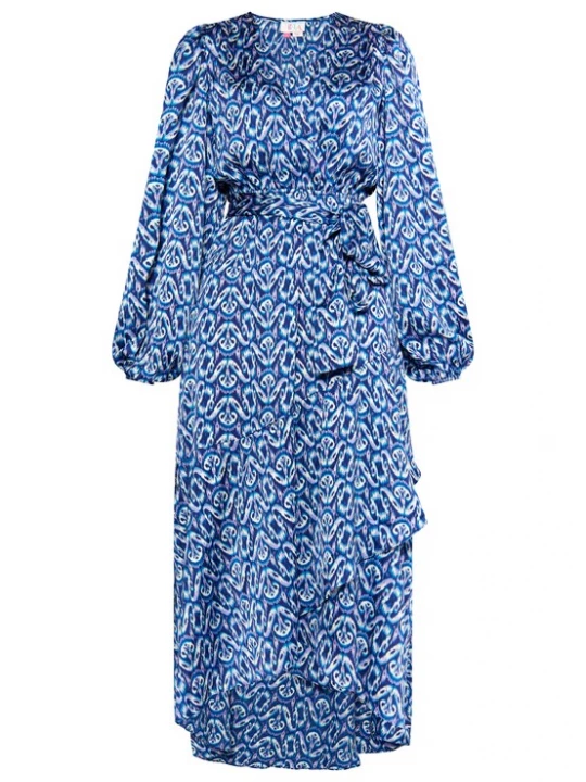 Foto van product IZIA Jurk 'Iomasi' blauw / lila / wit