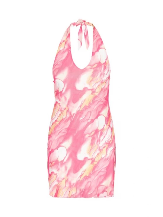 Foto van product IZIA Jurk oranje / pink