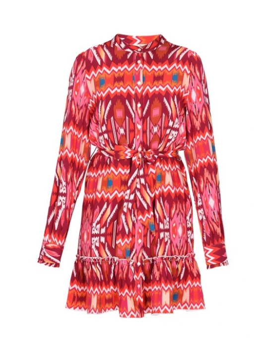 Foto van product IZIA Jurk pruim / pink / donkerroze