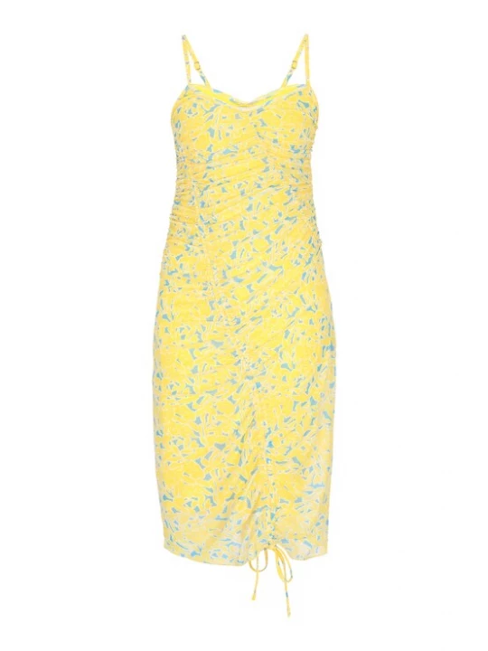 Foto van product IZIA Jurk turquoise / geel