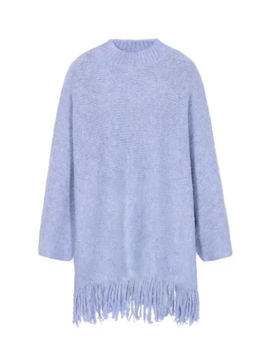 Foto van product IZIA Oversized trui 'Boho' blauw denim