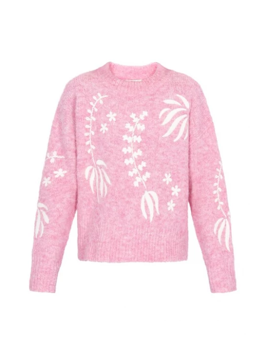 Foto van product IZIA Oversized trui oudroze / offwhite