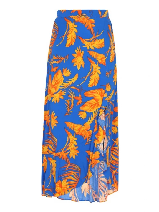 Foto van product IZIA Rok 'Back To School' blauw / honing / oranje
