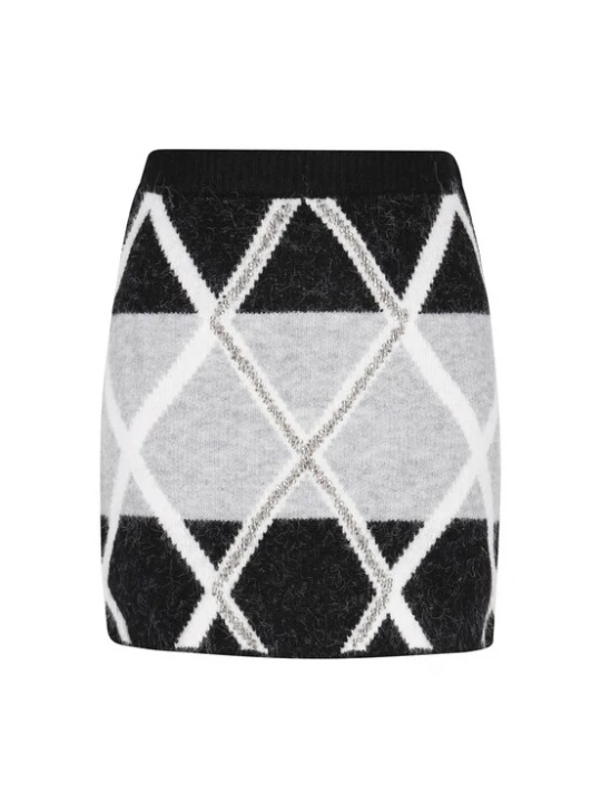 Foto van product IZIA Rok grijs / zwart / wit