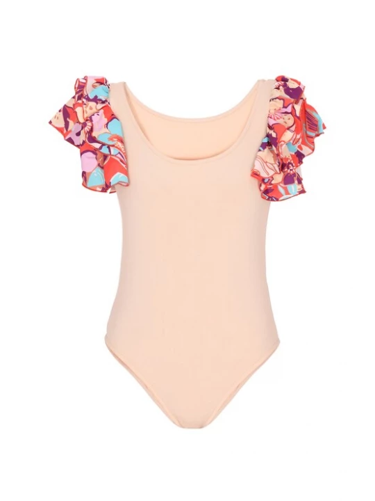 Foto van product IZIA Shirt body 'Fashion Look' nude / aqua / lila / rood