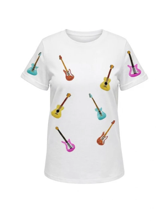 Foto van product IZIA Shirt gemengde kleuren / wit