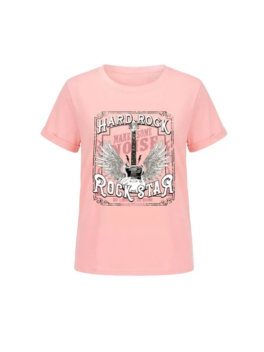 Foto van product IZIA Shirt magenta / oudroze / zwart / wit