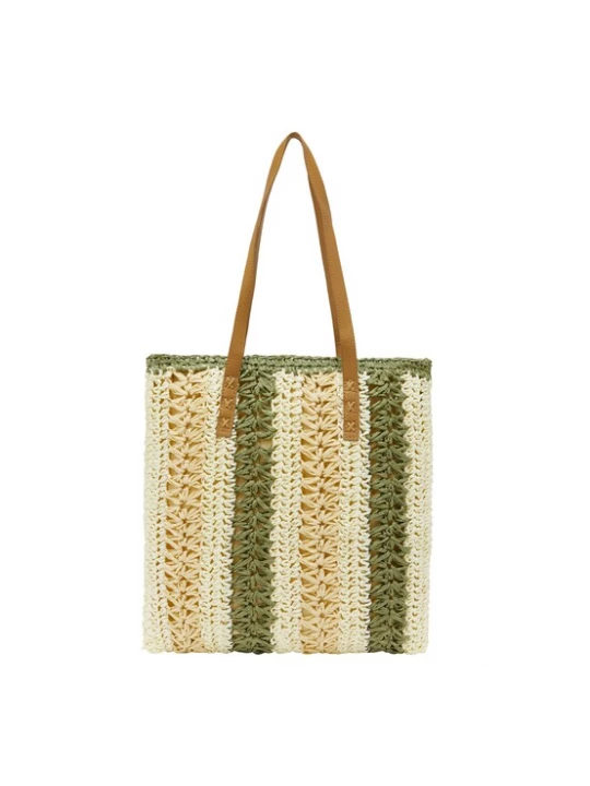 Foto van product ebeeza Shopper beige / olijfgroen