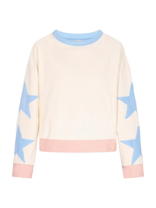 Foto van product IZIA Sweatshirt beige / blauw / pink