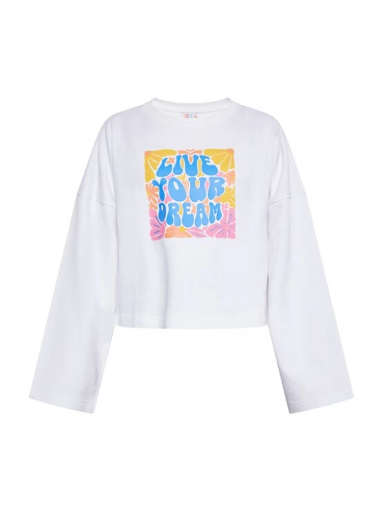Foto van product IZIA Sweatshirt blauw / geel / pink / wit