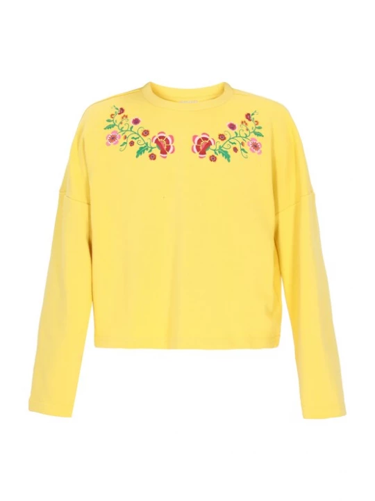 Foto van product IZIA Sweatshirt 'Boho' geel / groen / donkeroranje / pink