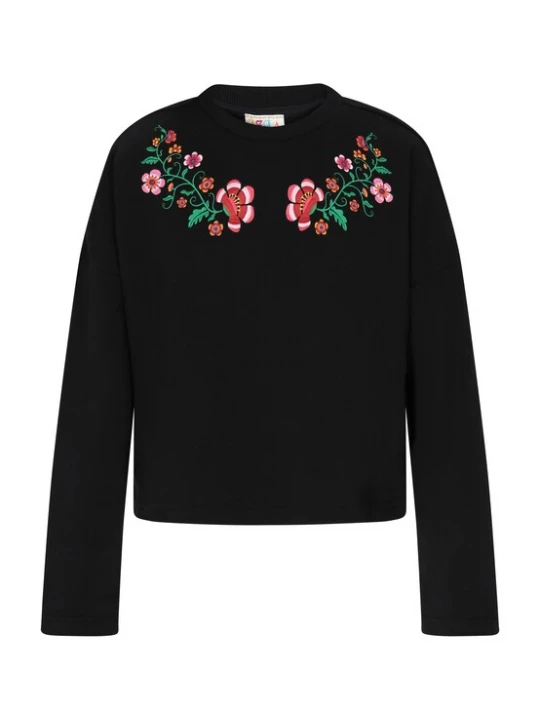 Foto van product IZIA Sweatshirt 'Boho' geel / groen / rosa / zwart