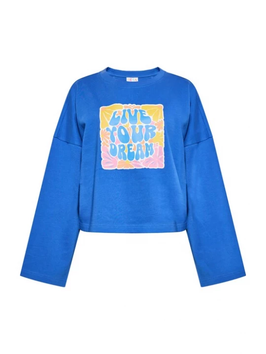 Foto van product IZIA Sweatshirt kobaltblauw / lichtblauw / geel / pink