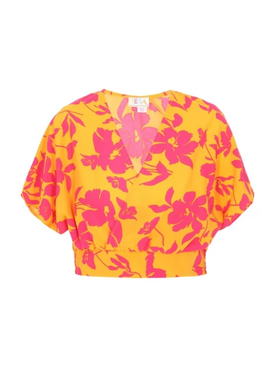 Foto van product IZIA Top 'Fashion Look' geel / pink