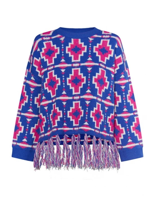 Foto van product IZIA Trui blauw / pink / wit