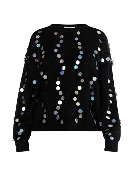 Foto van product IZIA Trui blauw / zwart