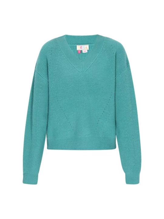 Foto van product IZIA Trui 'Boho' turquoise